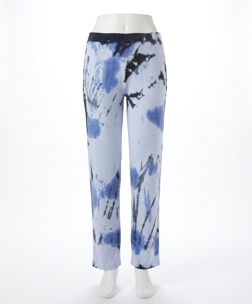 NEW FRENCH KYSS marble wash pants in peri